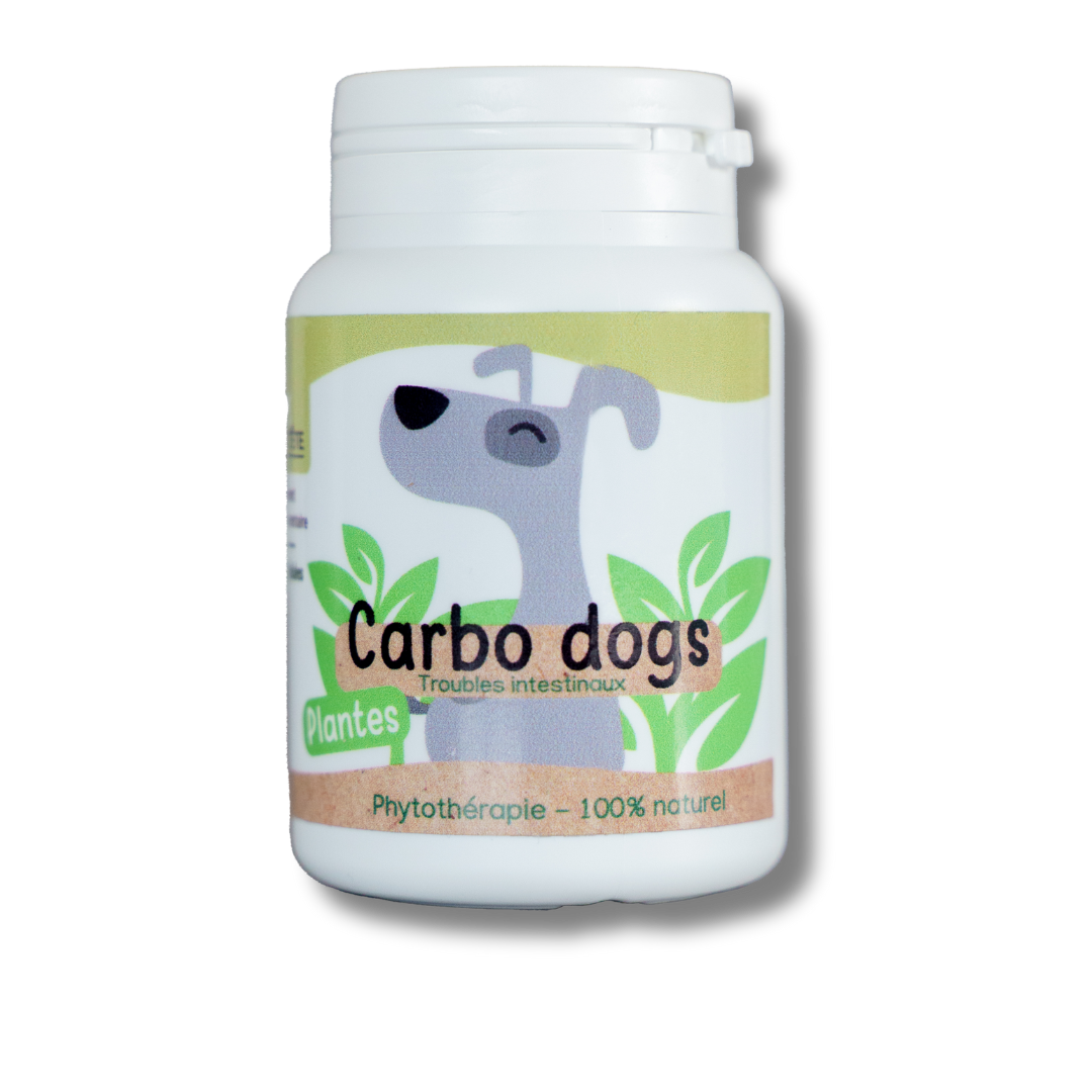 digestion carbo dogs naturel - 60 gelules - chien-0