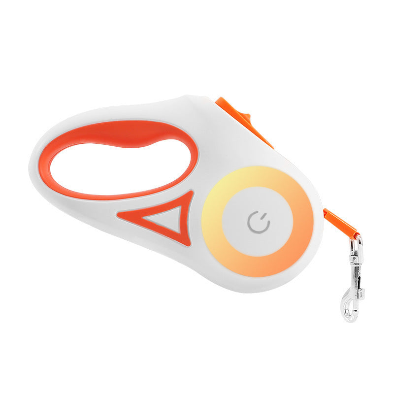 dog leash retractable leash and dog collar spotlight automatic pet dog cat traction rope for small medium dogs pet product