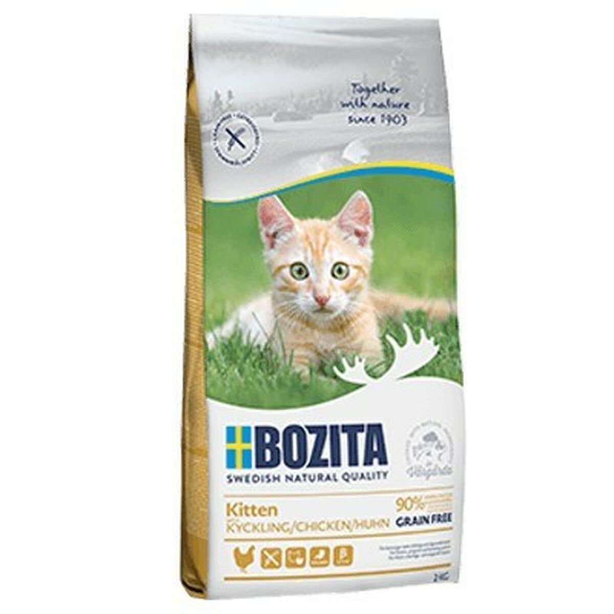 cat food bozita kitten grain chicken 2 kg-0