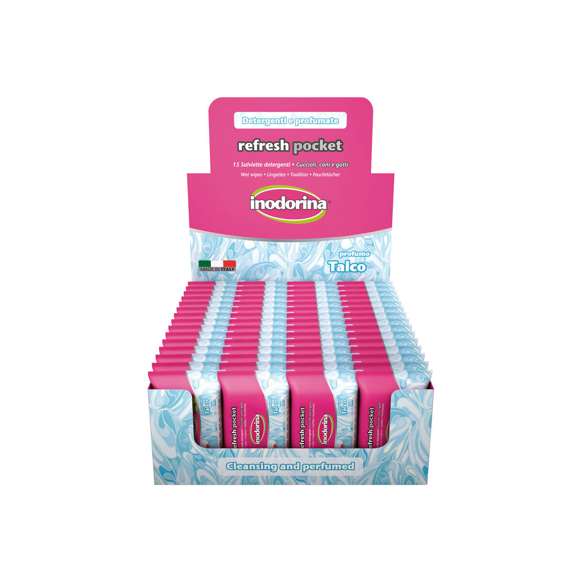 wet wipes for pets inodorina talco 60 units-0